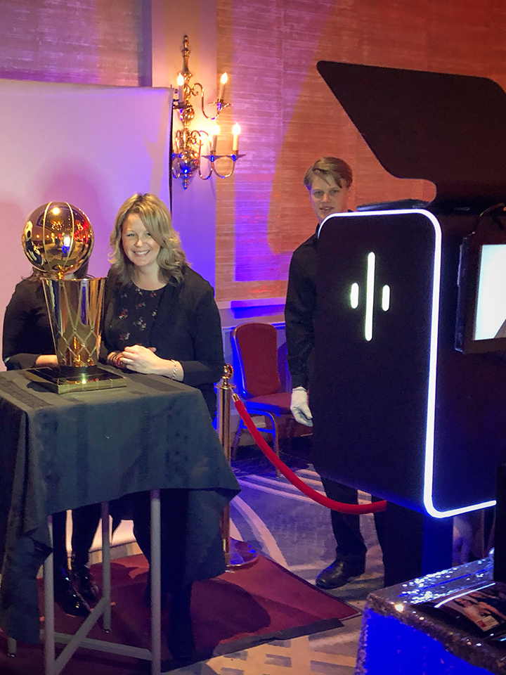 NBA championship trophy photo booth Toronto